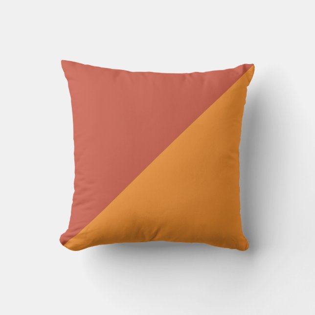 Bakgrund för vanlig röd och Orange Kudde (Framsida)