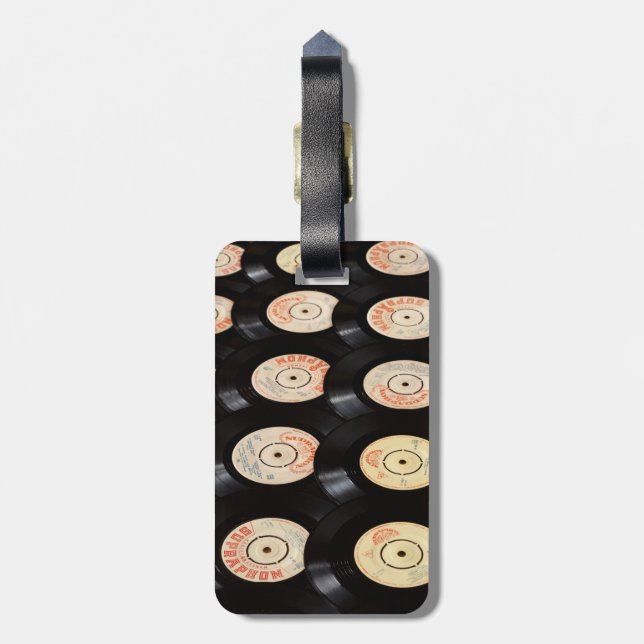 Bakgrund för vinylposter bagagebricka (Baksidan Lodrät)