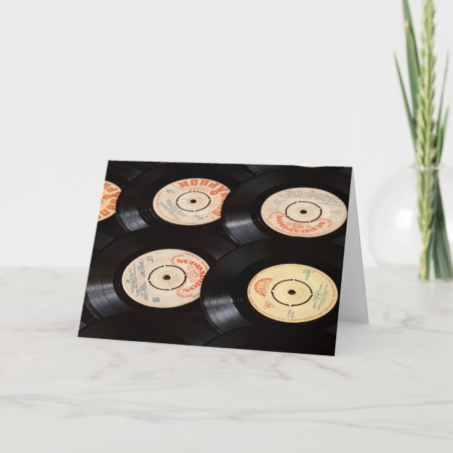 Bakgrund för vinylposter kort (Framsida)
