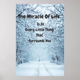 "Bakgrund för Winter Snö" inspirationsofferter Poster