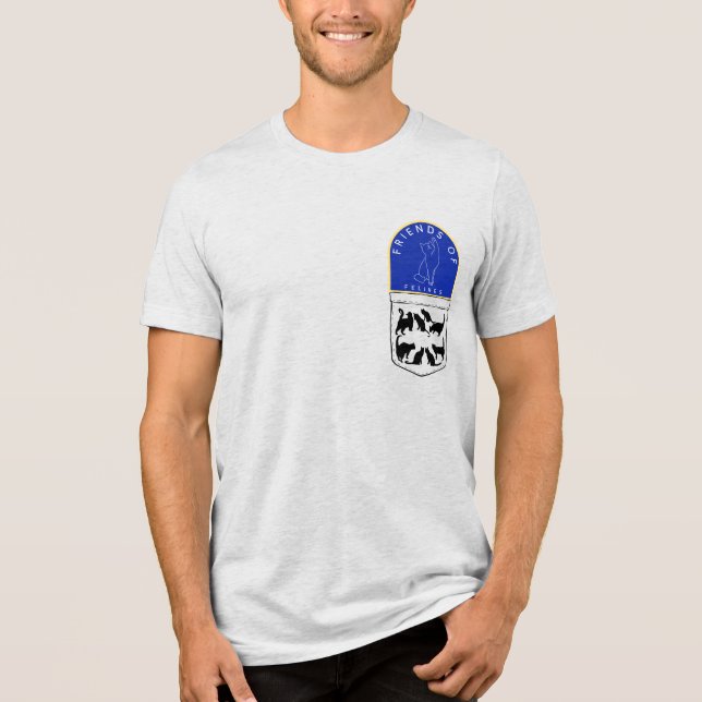 BAKGRUND/FRANKRIKE - Katter runt Kattdjurets vänne T Shirt (Framsida)