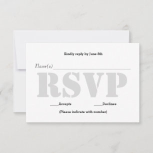 Bakgrund Grå Mall - RSVP-svarskort