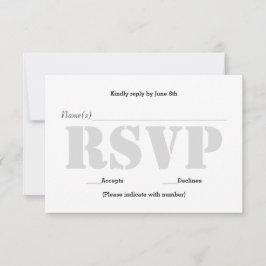 Bakgrund Grå Mall - RSVP-svarskort