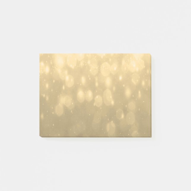 Bakgrund - guld- Bokeh glitterljus Post-it Block (Framsida)