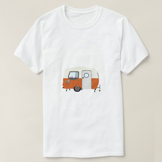 Bakgrund Husbil T Shirt (Design framsida)