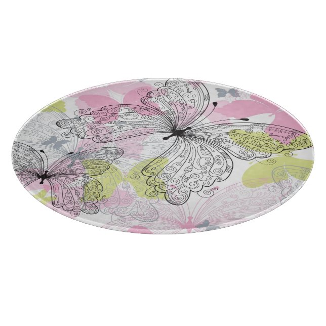 Bakgrund med fjärilen (Hörn)