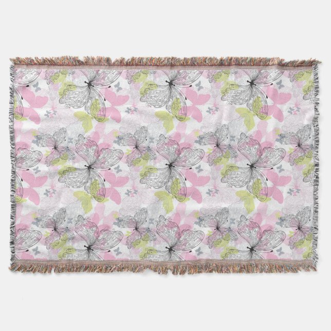 Bakgrund med fjärilen filt (Framsidan)