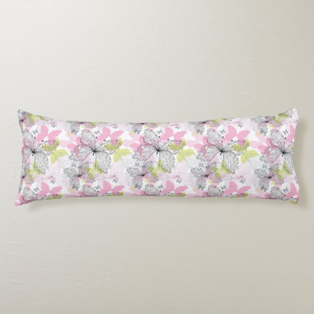 Bakgrund med fjärilen kroppskudde (Framsidan)