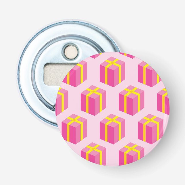 Bakgrund med gåvor flasköppnare (Framsidan)