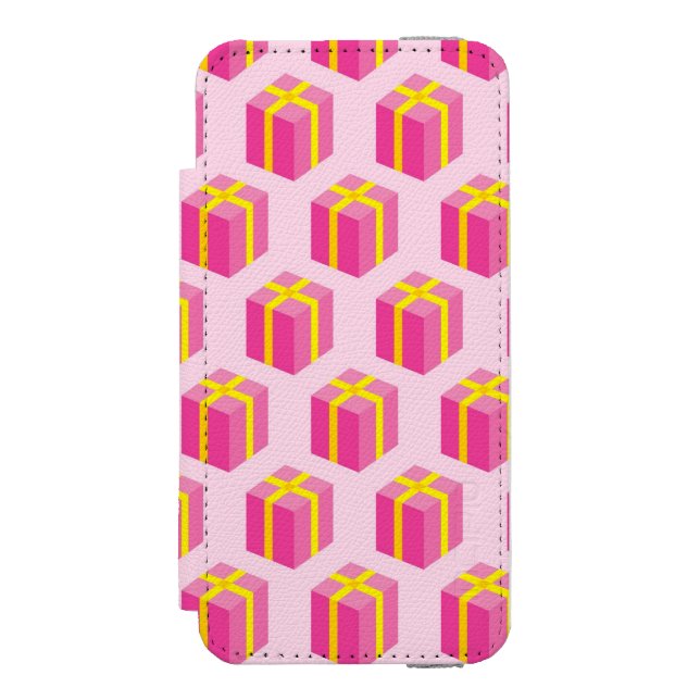 Bakgrund med gåvor incipio iPhone wallet skal (Folio Framsidan)
