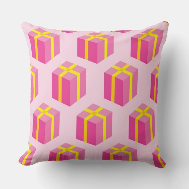 Bakgrund med gåvor kudde (Framsida)