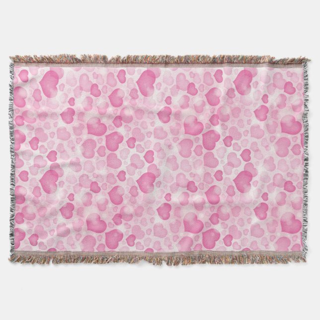 Bakgrund med hjärtor filt (Framsidan)