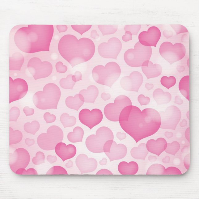 Bakgrund med hjärtor musmatta (Framsidan)
