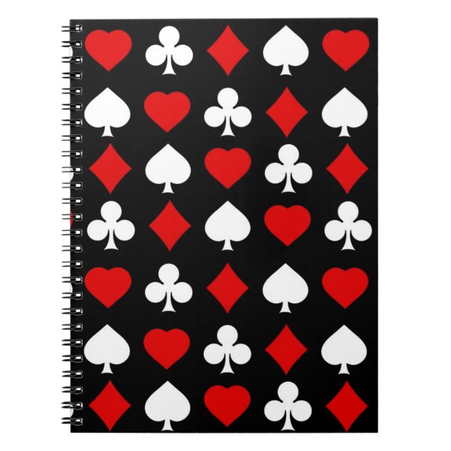 Bakgrund med kostymer anteckningsbok med spiral (Framsidan)