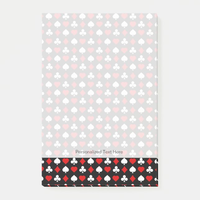 Bakgrund med kostymer post-it block (Framsida)