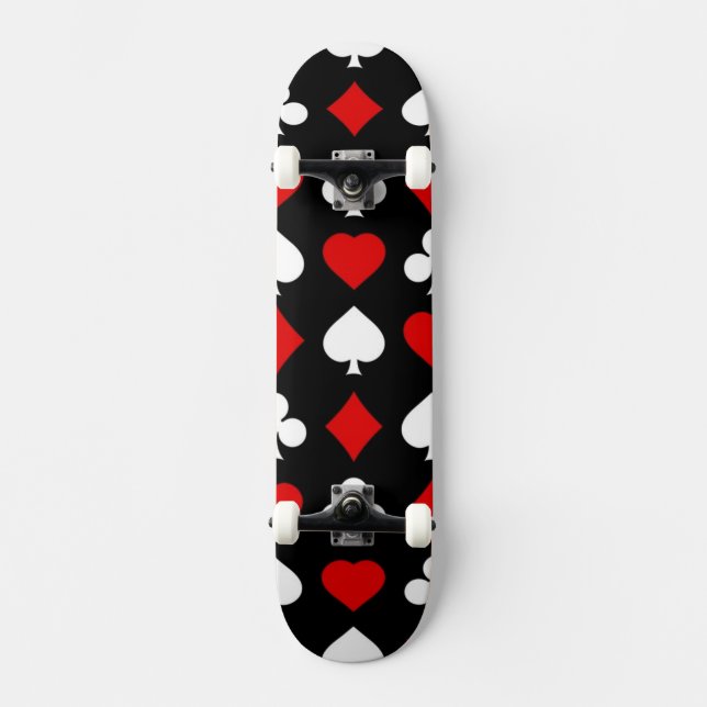 Bakgrund med kostymer skateboard bräda 19,5 cm (Framsida)