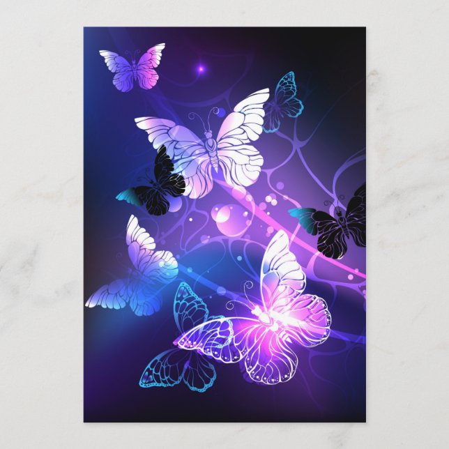 Bakgrund med nattfjärilar program (Framsida)