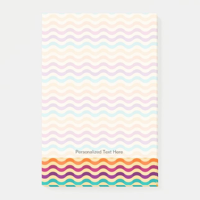 Bakgrund med randar i retro 2 post-it block (Framsida)