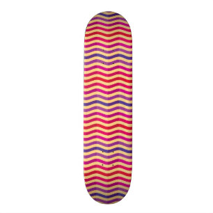 Bakgrund med randar i retro 3 skateboard bräda 20,5 cm