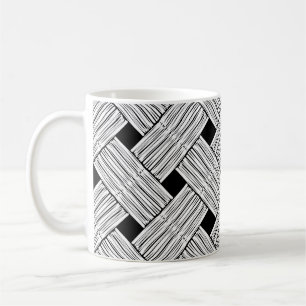 Bakgrund med traditionell sömlös vintage kaffemugg