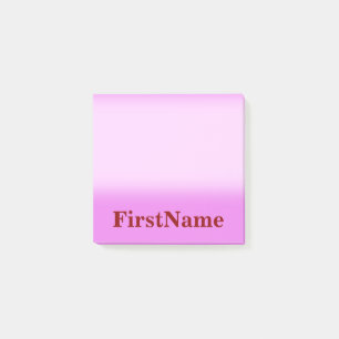 Bakgrund och Mörk Röd fet Namn Post-it Block