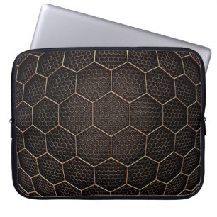 Bakgrund struktur hexagonrutnät d laptop fodral