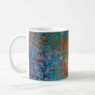 Bakgrund struktur rust gammal brun kaffemugg
