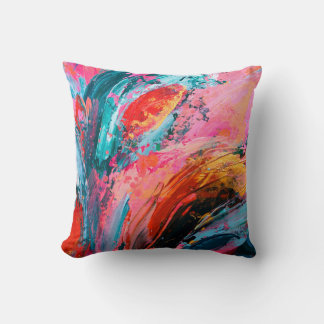 Bakgrund till abstrakt med lätt färgad handmålad f kudde