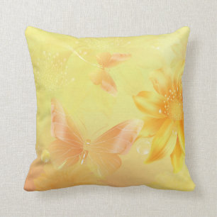 Bakgrund till Abstrakten Blommigt för Girly Pastel Kudde