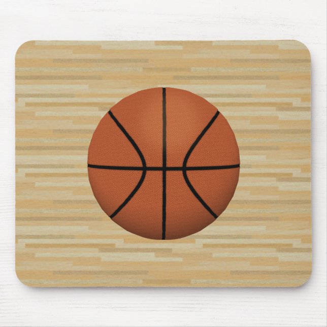 Bakgrund till Basketball & Wood Court: Mousepad Musmatta (Framsidan)