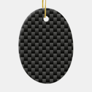Bakgrund till Black Carbon Fiber Stil Skriv ut Julgransprydnad Keramik