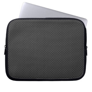 Bakgrund till Black Carbon Fiber Stil Skriv ut Laptop Sleeve