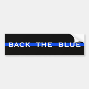 BAKGRUND TILL BLUE POLICE BUMPER STICKER BILDEKAL