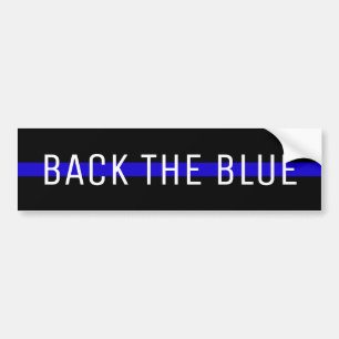BAKGRUND TILL BLUE SUPPORT POLICE BUMPER STICKER BILDEKAL