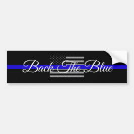 BAKGRUND TILL BLUE SUPPORT POLICE BUMPER STICKER BILDEKAL