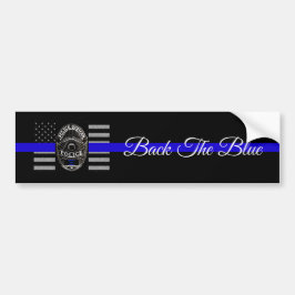 BAKGRUND TILL BLUE SUPPORT POLICE BUMPER STICKER BILDEKAL