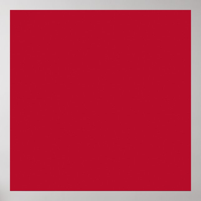 Bakgrund till Bright Crimson Red Solid Trend Färg Poster (Framsidan)