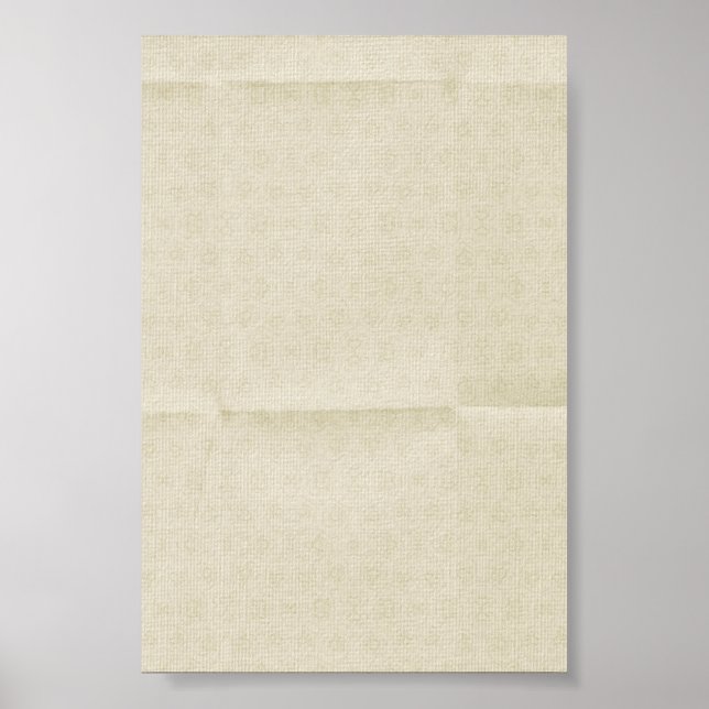 Bakgrund till Creamy Creased Canvas Poster (Framsidan)