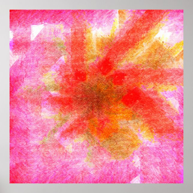 Bakgrund till digital abstrakt med penselklistring poster (Framsidan)