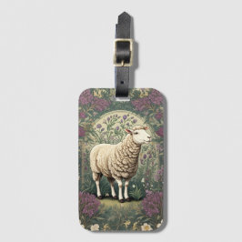 Bakgrund till elegant Sheep Lavender blommigt Bagagebricka