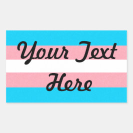 Bakgrund till Färgad för transgenPridets Flagga Rektangulärt Klistermärke