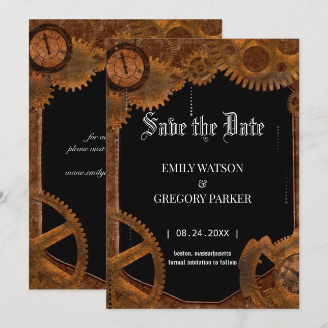 Bakgrund till Grunge Patina-vintagen Spara datum Datumet (Fram/baksida)