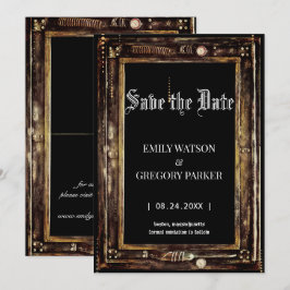 Bakgrund till Grunge Patina-vintagen Spara datum Datumet