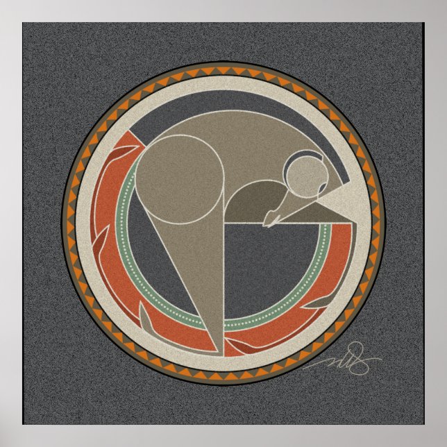 Bakgrund till häst-grått poster (Framsidan)