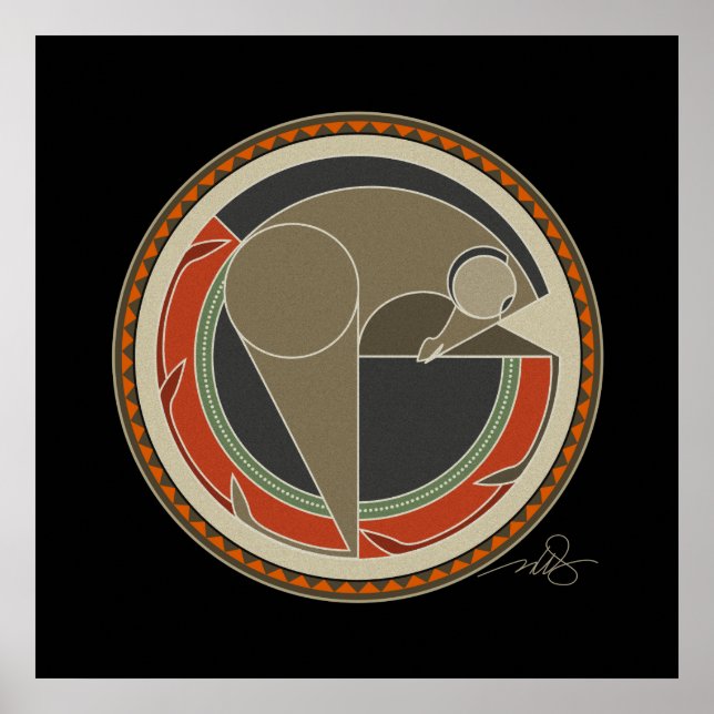 Bakgrund till Horse Black Poster (Framsidan)