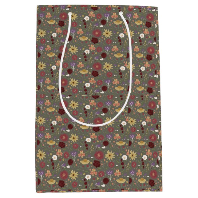 Bakgrund till höstens Blommigt embrace-Grönt (Framsidan)