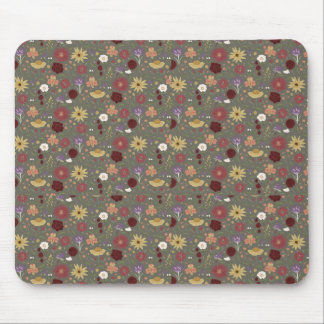 Bakgrund till höstens Blommigt embrace-Grönt Musmatta