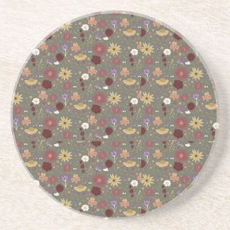 Bakgrund till höstens Blommigt embrace-Grönt Underlägg