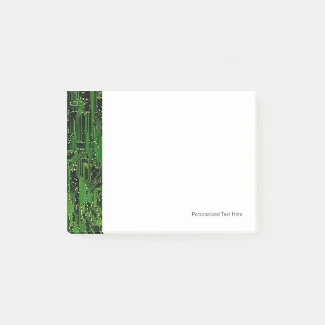 Bakgrund till kretskort post-it block (Framsida)