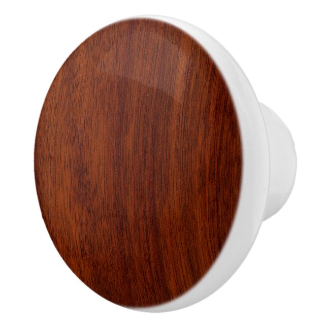 Bakgrund till Mahogany Wood Grain-utskrift Knopp (Höger)